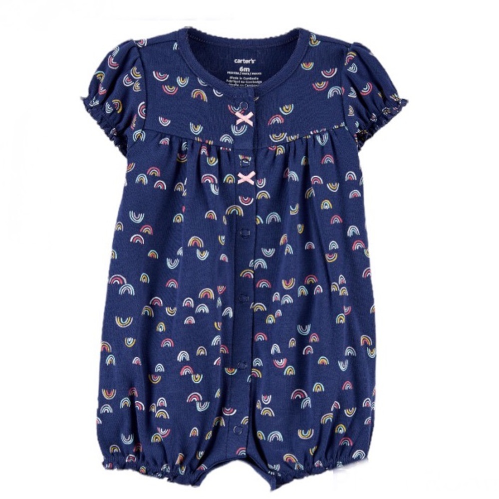 Carter’s Baby Girl Rainbow Snap-Up Romper